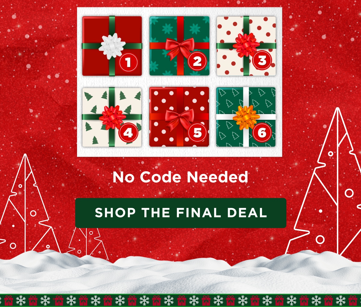 No Code Needed [SHOP THE FINAL DEAL]