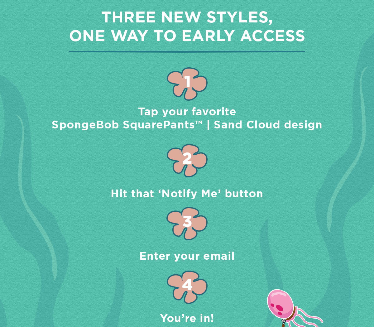 SpongeBob waitlist three new styles are coming