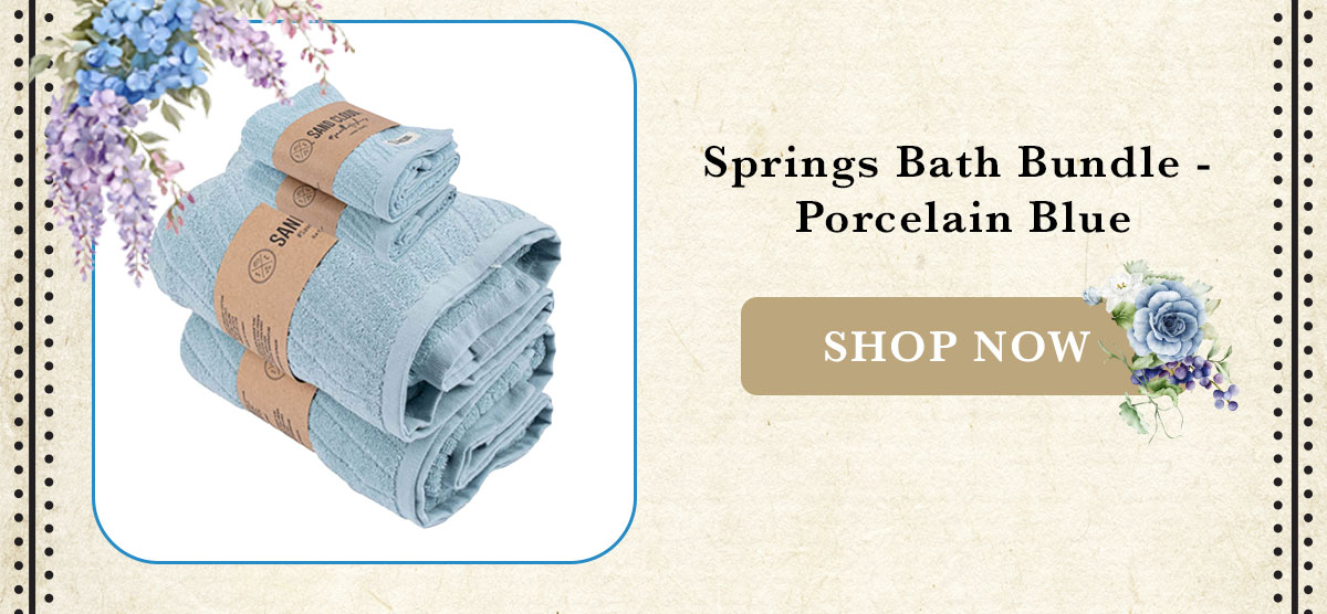 Springs Bath Porcelain Blue