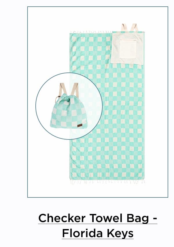 Checker Towel Bag - Florida Keys