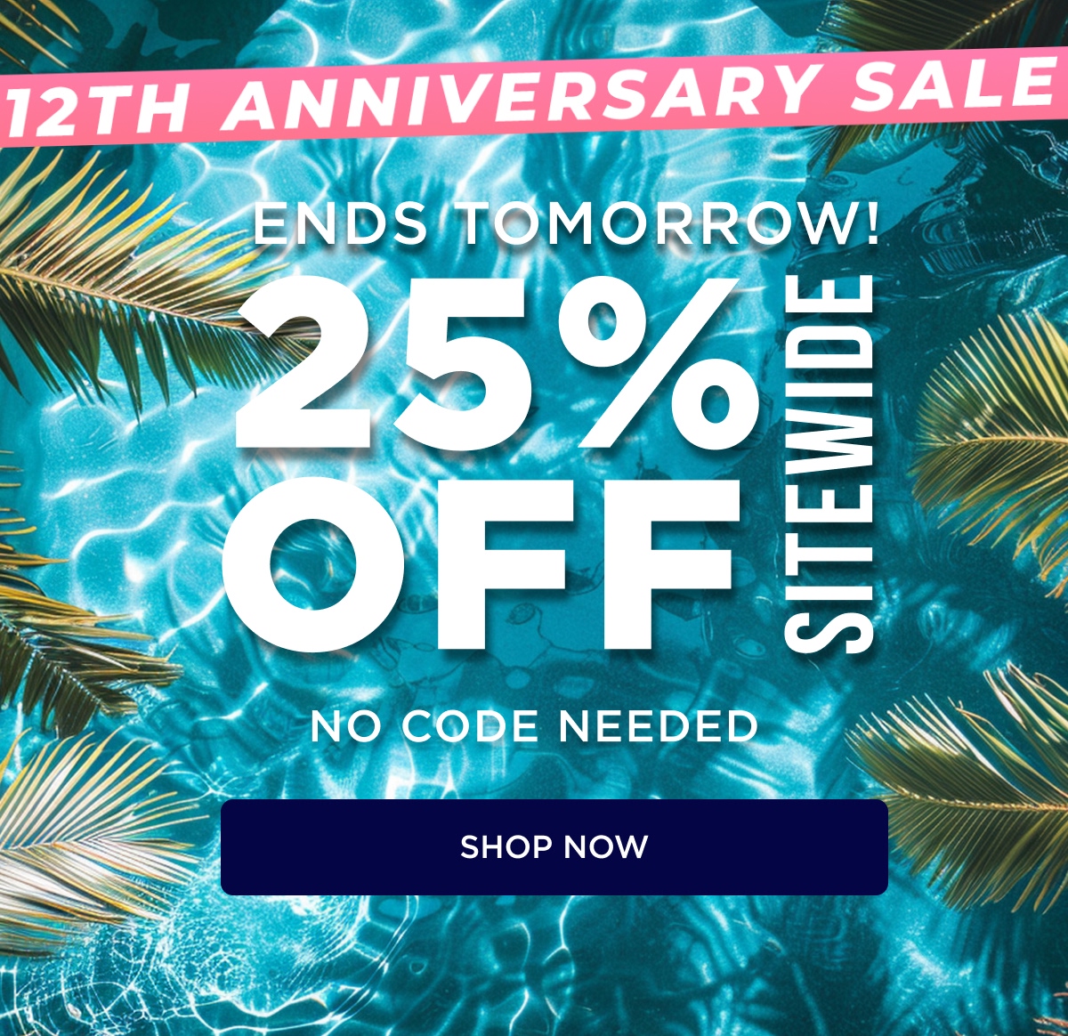 12Th Anniversary Sale | Shop Now