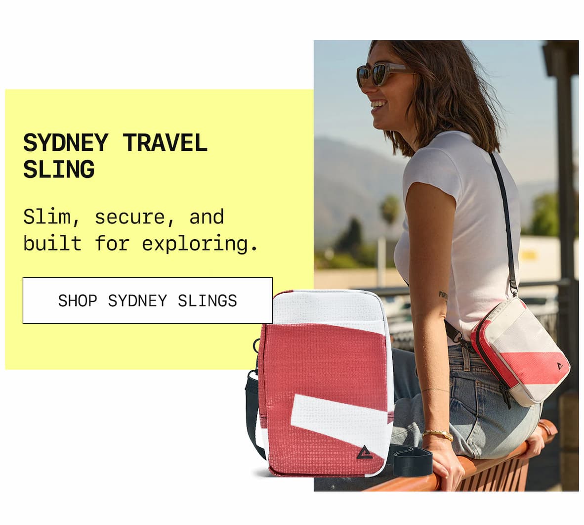 Sydney Travel Sling Slim, secure, and built for exploring. Shop Sydney Slings