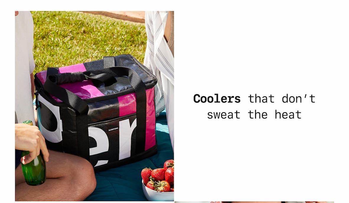 Coolers that don't sweat the heat