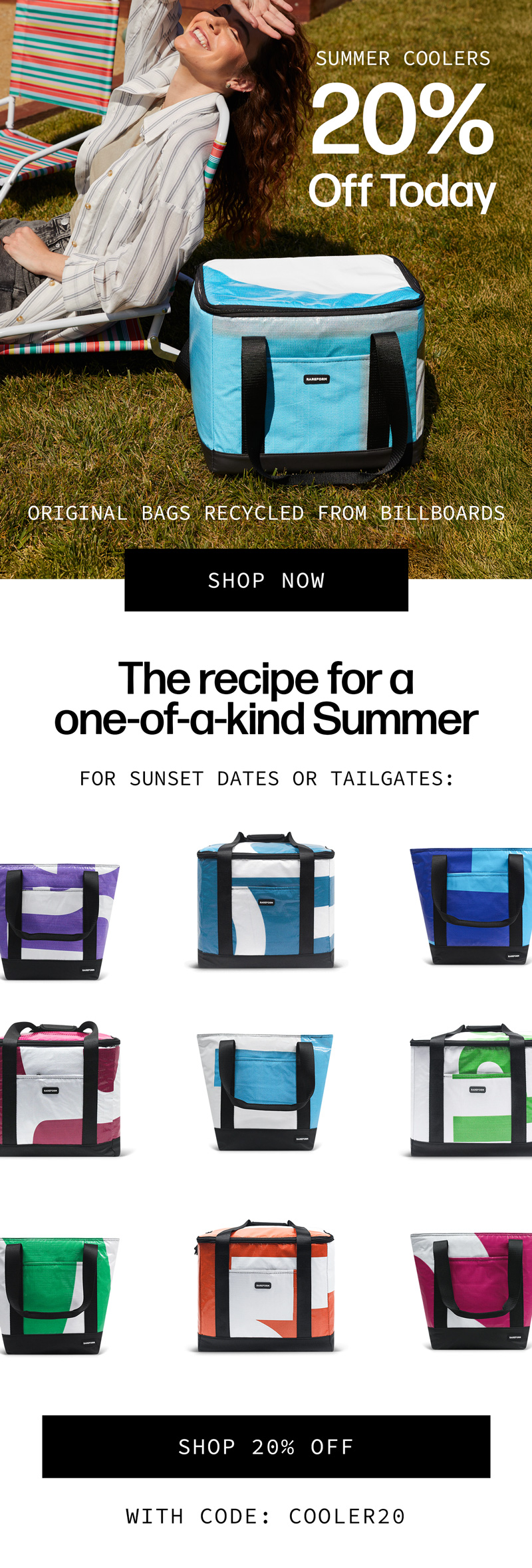 Summer Coolers: 20% Off Today