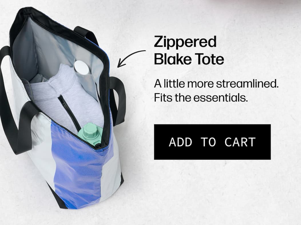 Zippered Blake Tote - The XL that handles it all. Sneakers, a change of clothes, and all the extras. | [ADD TO CART]