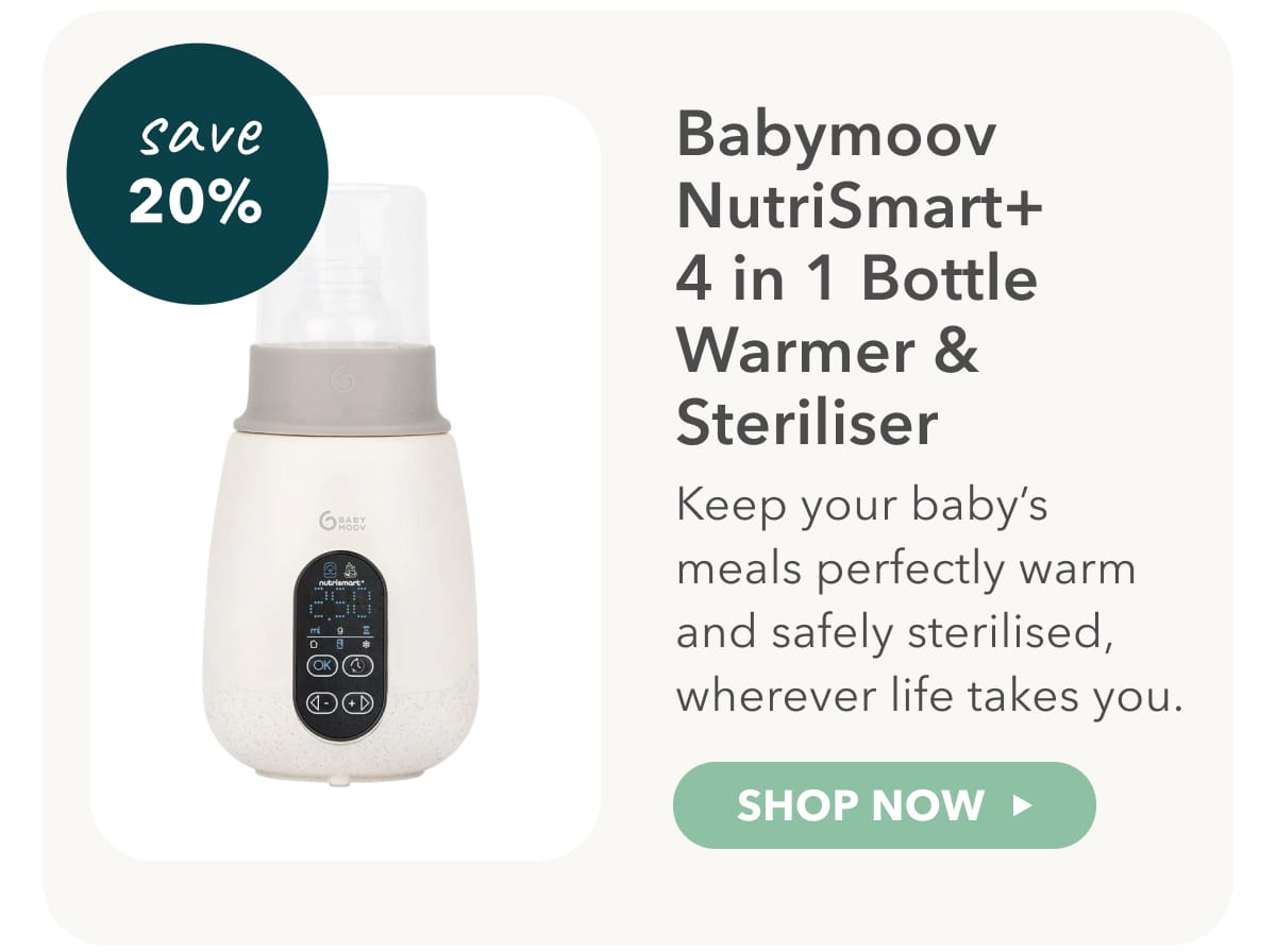 babymoov NutriSmart+ 4 in 1 Bottle Warmer & Steriliser