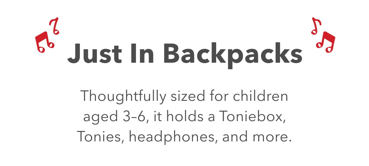 Just In Backpacks