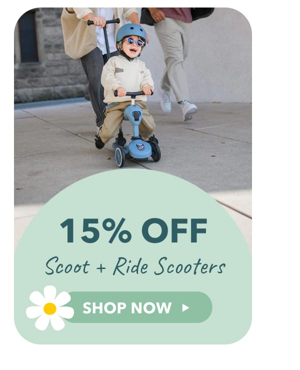 15% OFF Scoot + Ride Scooters