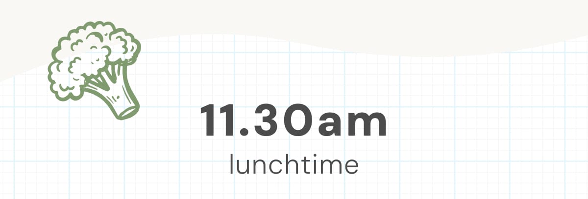 11.30am lunchtime