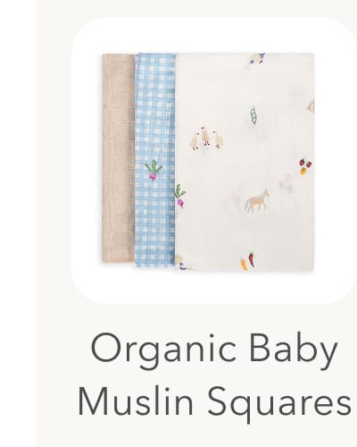 Organic Baby Muslin Squares 