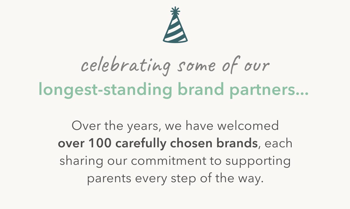 Celebrating some of our longest-standing brand partners... 