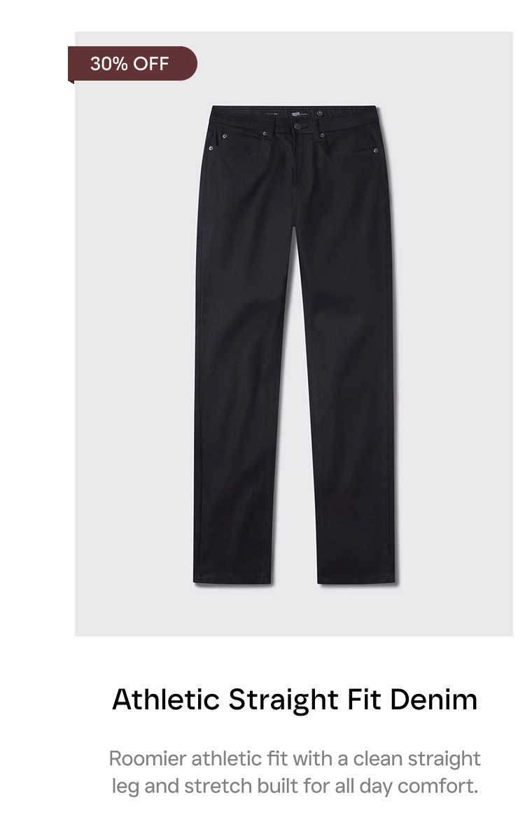 Athletic Straight Fit Denim