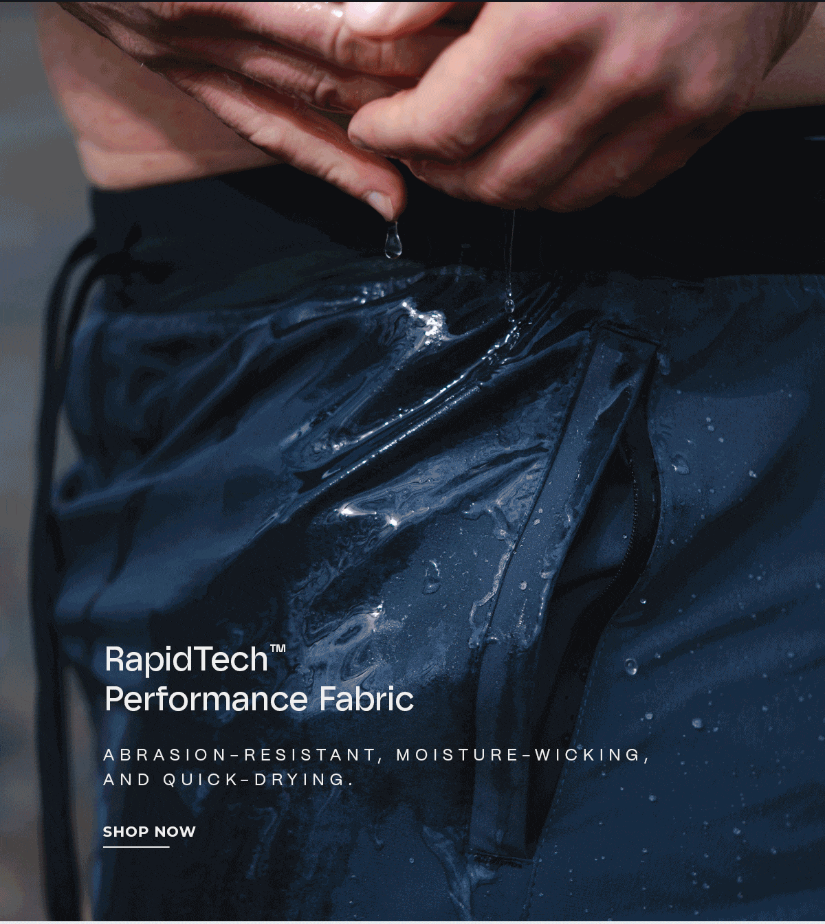 RapidTech Performance Fabric, Versatile Functionality, Precision-Fit Waistband, Zippered Interior Pockets