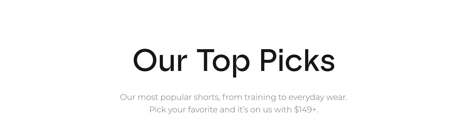 Our Top Picks