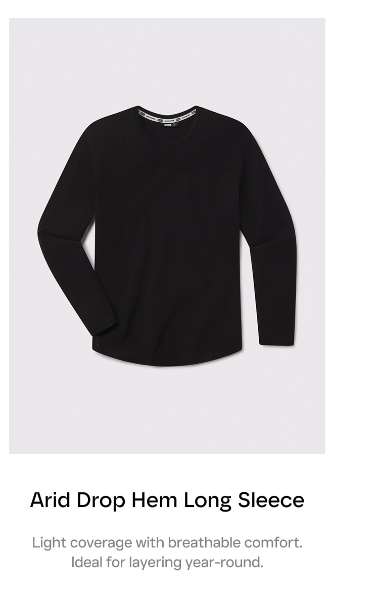 Arid Drop Hem Long Sleeve