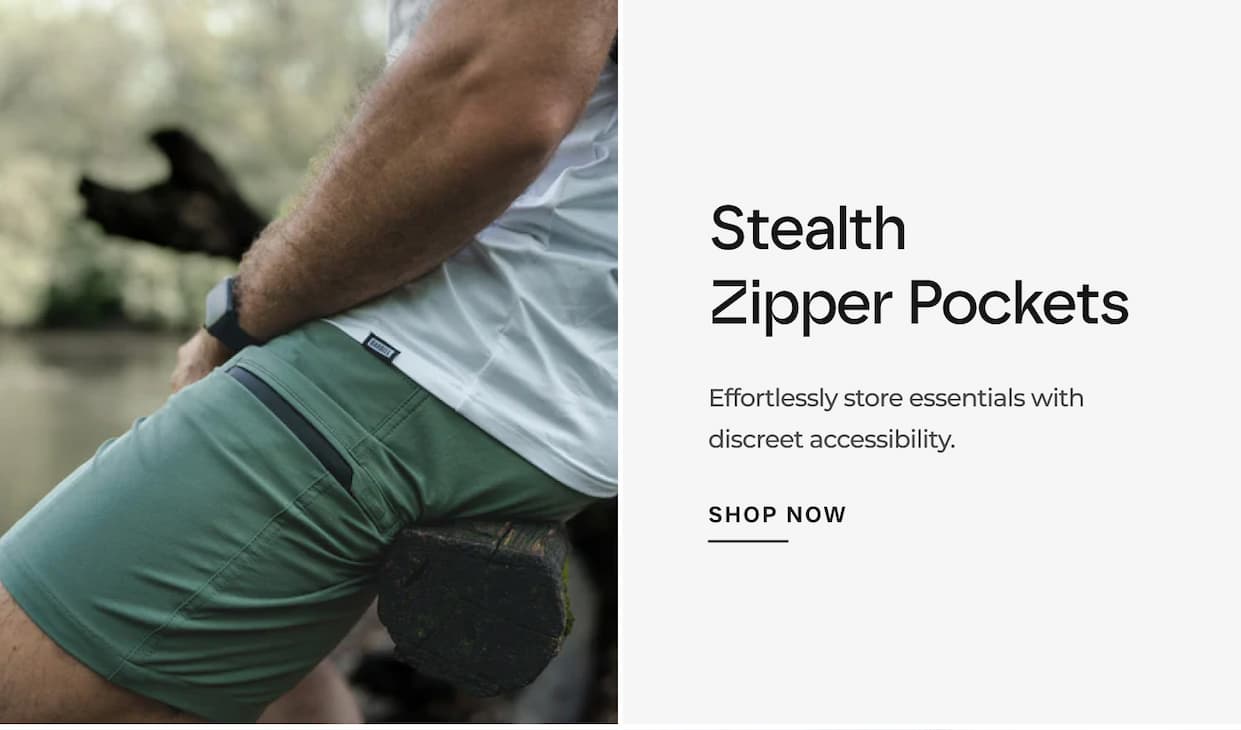 Stealth Zipper Pockets
