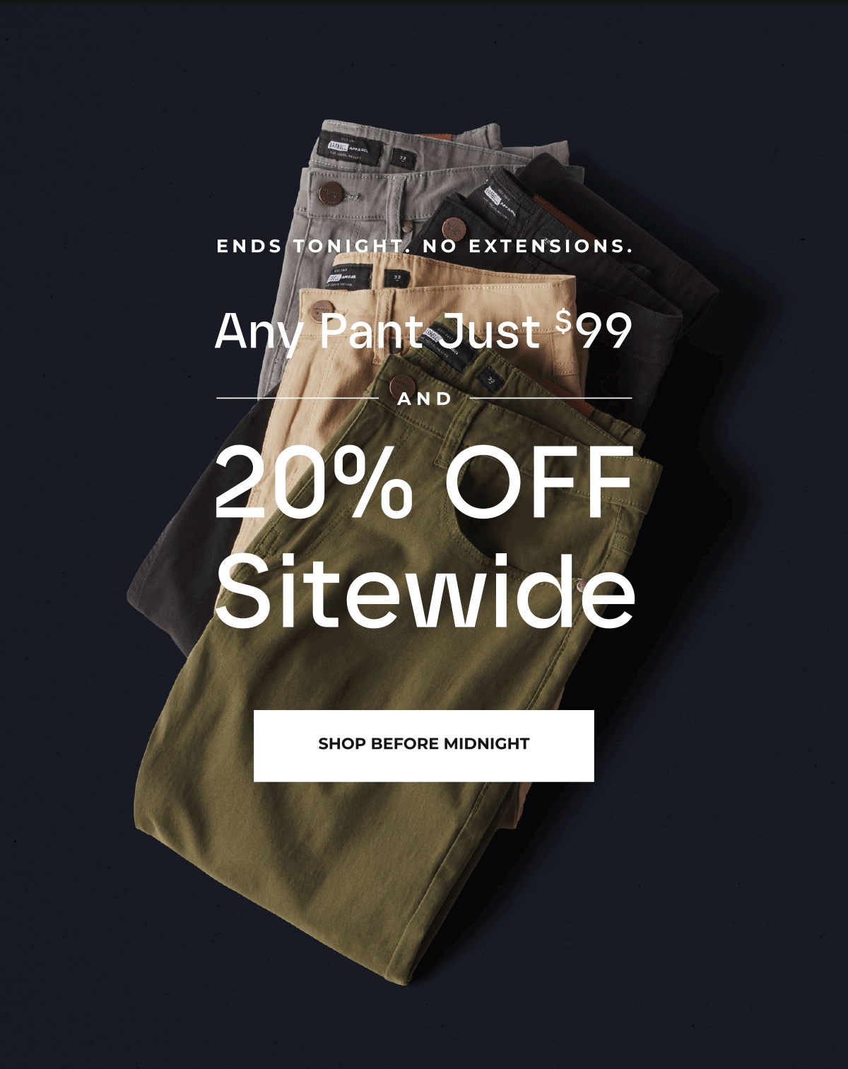 Our biggest sale of the year ends tonight! 