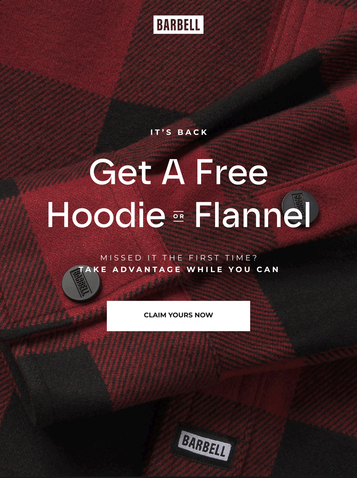 IT'S BACK | Get A FREE Hoodie or Frontier Flannel