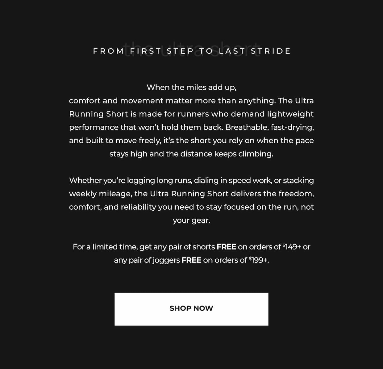 When the miles add up, comfort and movement matter more than anything. The Ultra Running Short is made for runners who demand lightweight performance that won't hold them back. Breathable, fast-drying, and built to move freely, it's the short you rely on when the pace stays high and the distance keeps climbing.  Whether you're logging long runs, dialing in speed work, or stacking weekly mileage, the Ultra Running Short delivers the freedom, comfort, and reliability you need to stay focused on the run, not your gear.