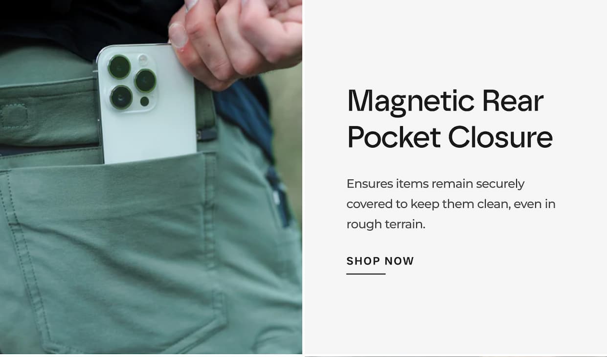 Magnetic Rear Pocket Closure