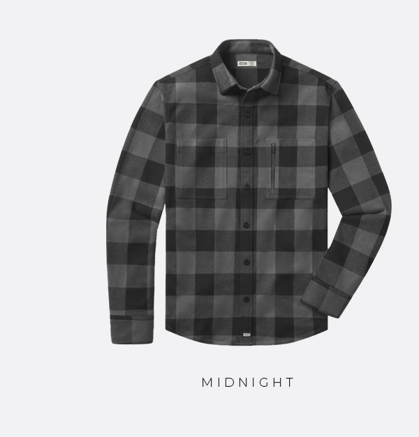 The Frontier Flannel in Midnight