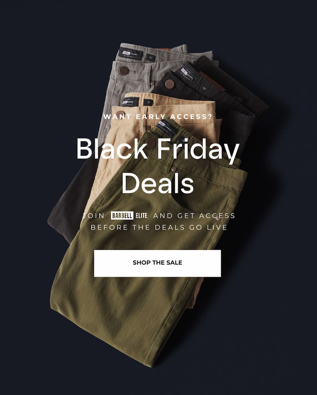 Want early access to Black Friday Deals? Join Barbell Elite and get access before the deals go live.