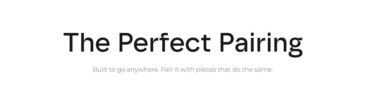 The Perfect Pairing