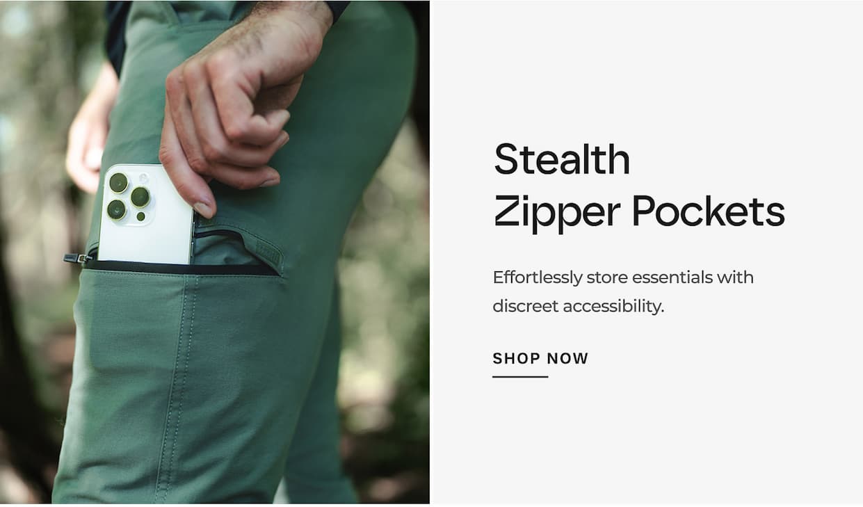 Stealth Zipper Pockets
