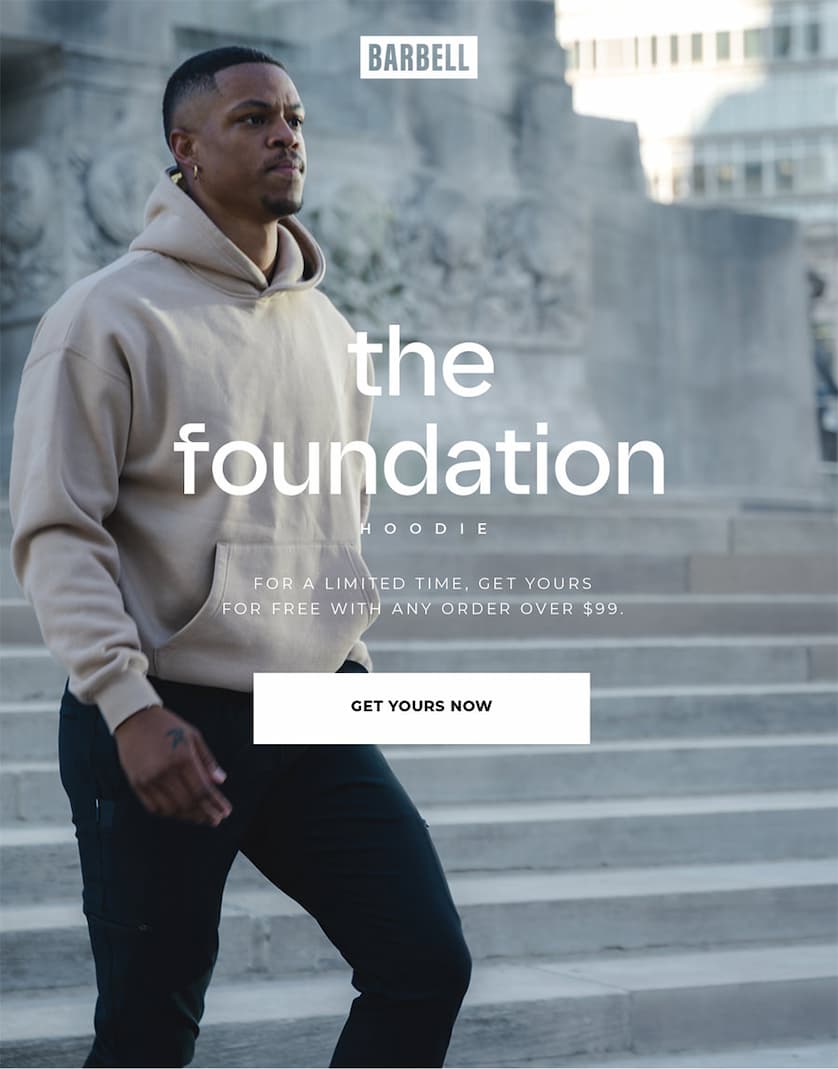 Starting Now. Free Hoodie Sale. Get any hoodie for free with all orders of $99 or more.