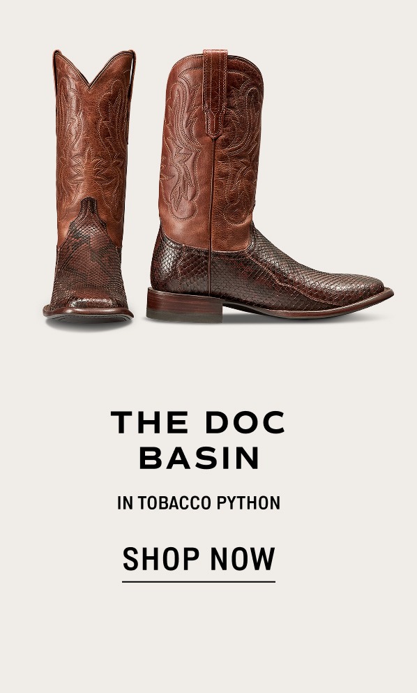 Shop Now: The Doc Basin in Tobacco Python 