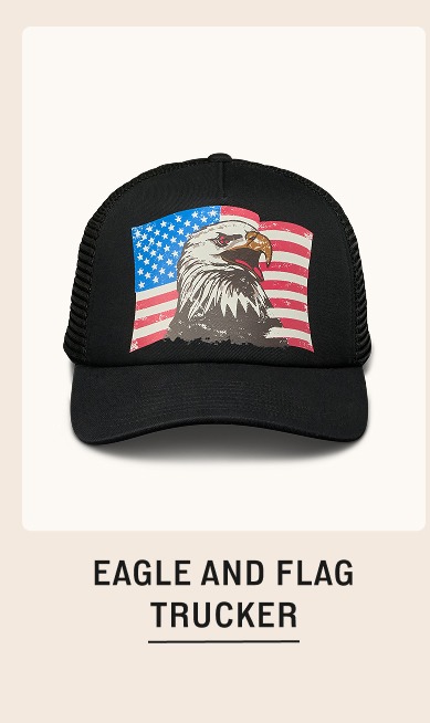 Eagle and Flag Trucker 