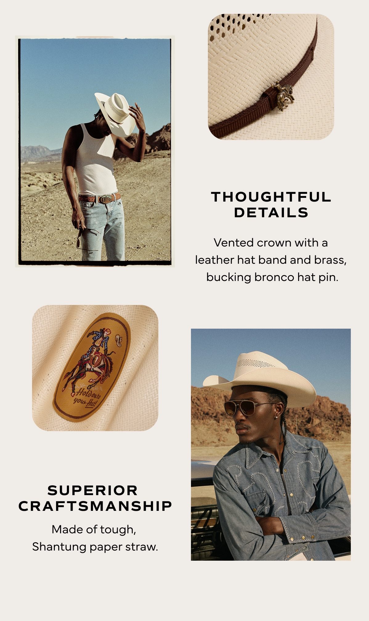 Superior Craftsmanship: Cattleman Straw