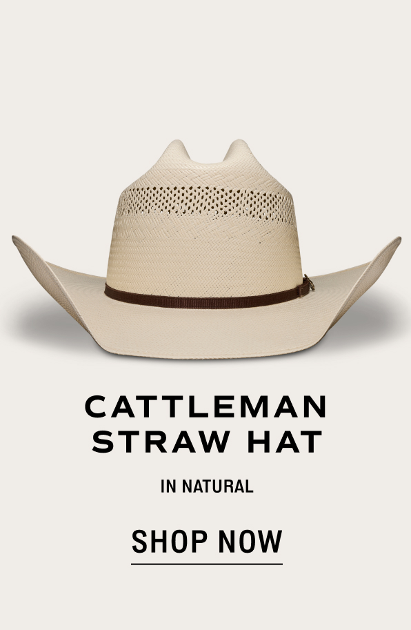 Shop Now: Cattleman Straw Hat in Natural 