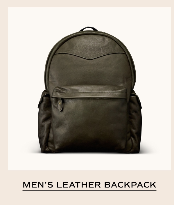 Men's Leather Backpack