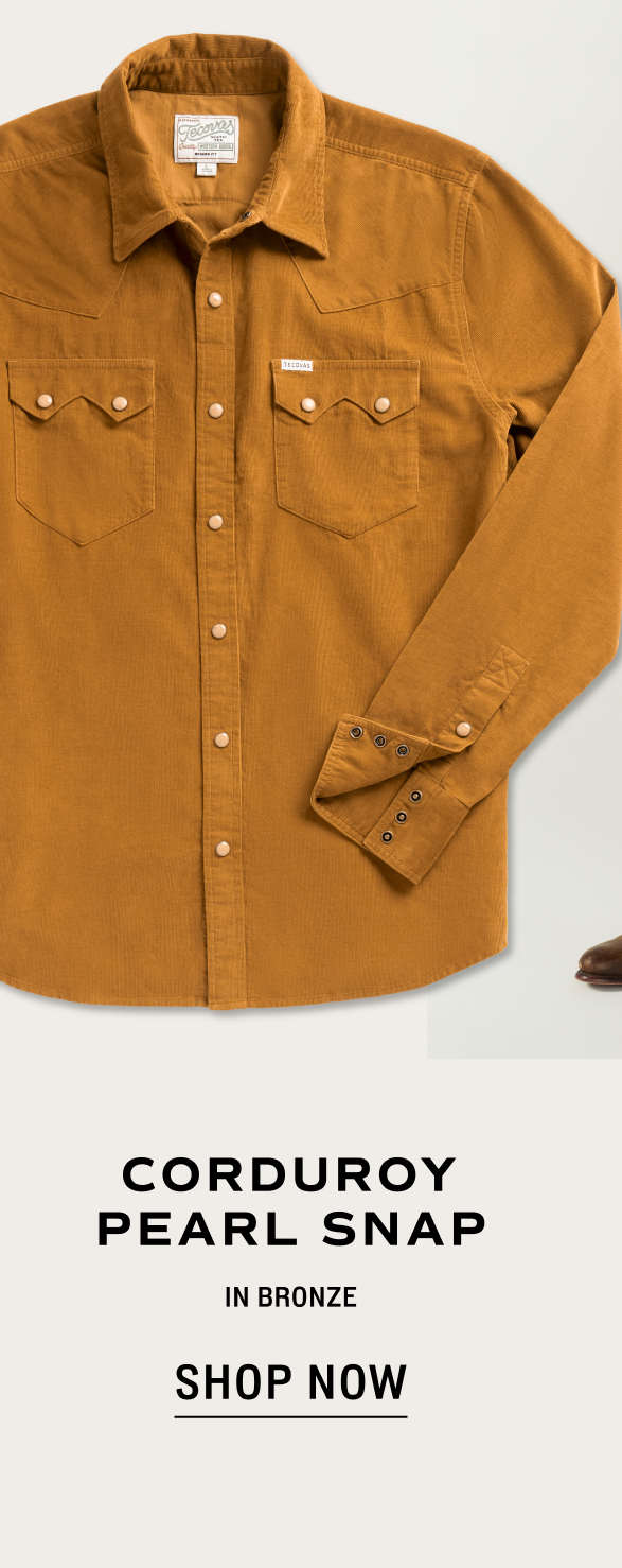 Shop Now: Corduroy Pearl Snap in Bronze 