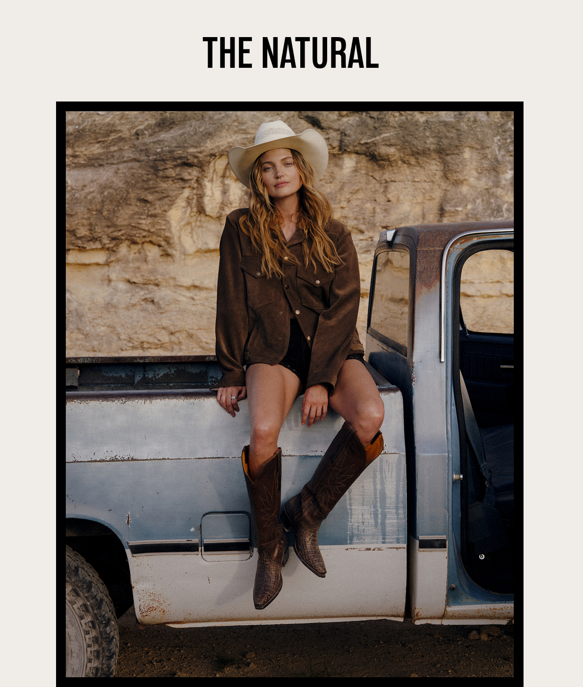 Shop Now: The Loretta in Truffle Caiman 