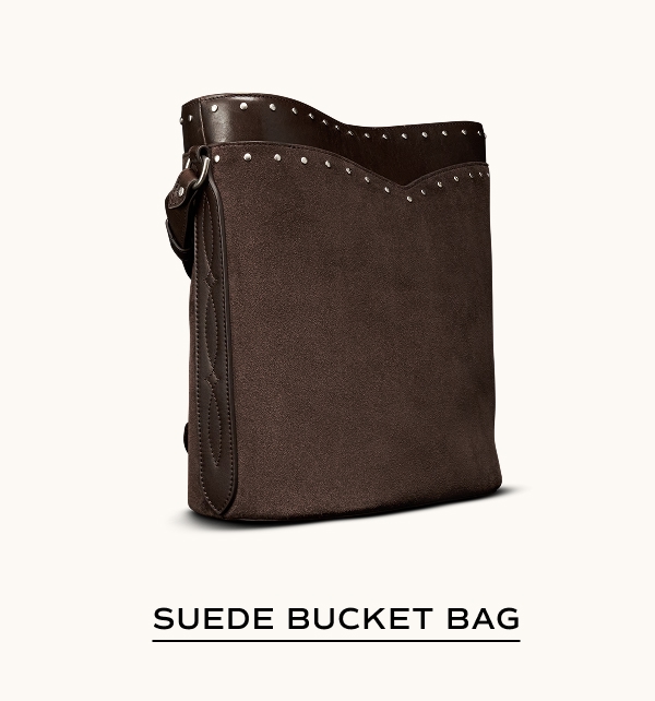 Suede Bucket Bag
