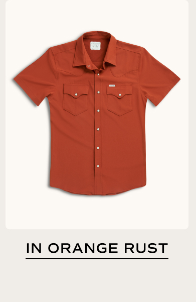 Performance shirt in Orange Rust 