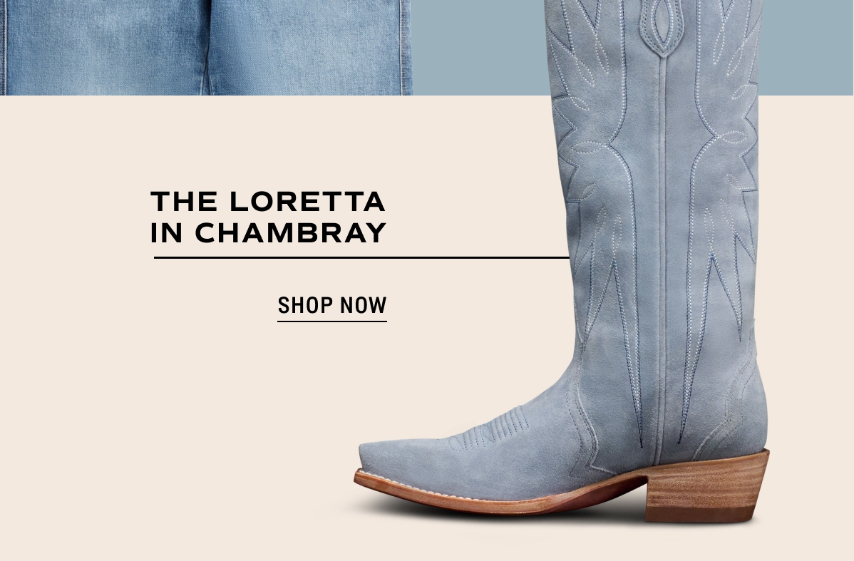 The Loretta in Chambray suede