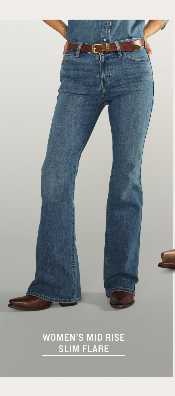 Women's Mid Rise Slim Flare