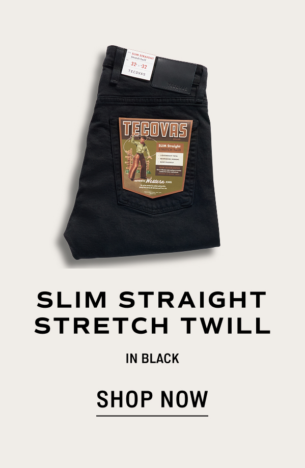 Shop Now: Slim Straight Stretch Twill in Black 