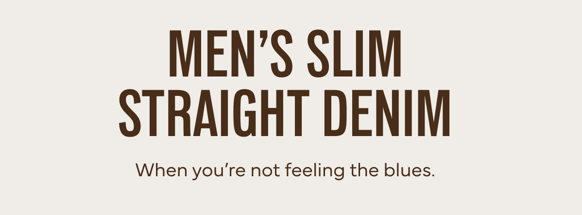Men's Slim Straight Denim 