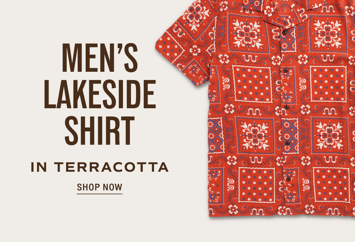 Shop Now: Men's Lakeside Shirt in Terracotta