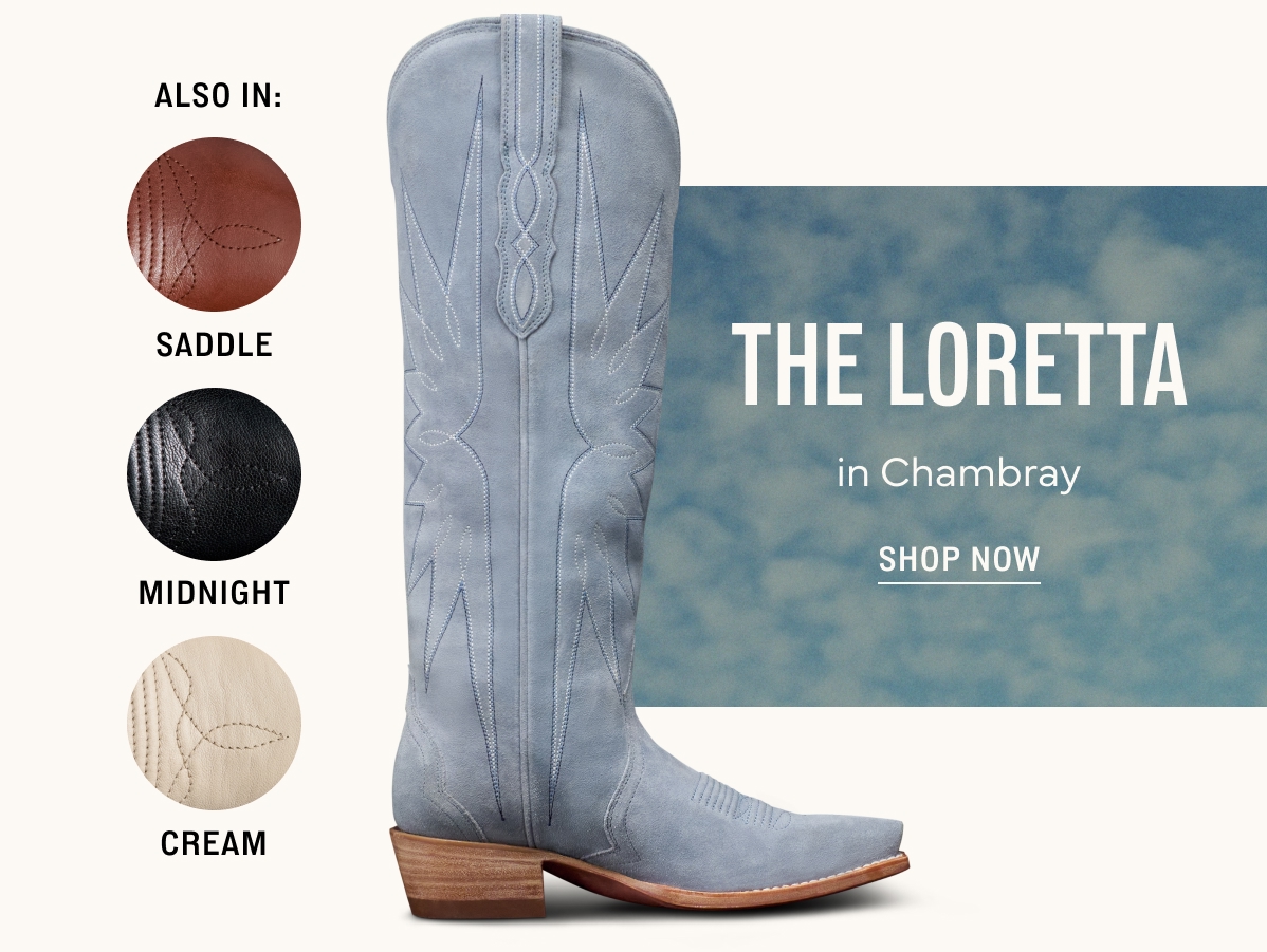 The Loretta in Chambray suede
