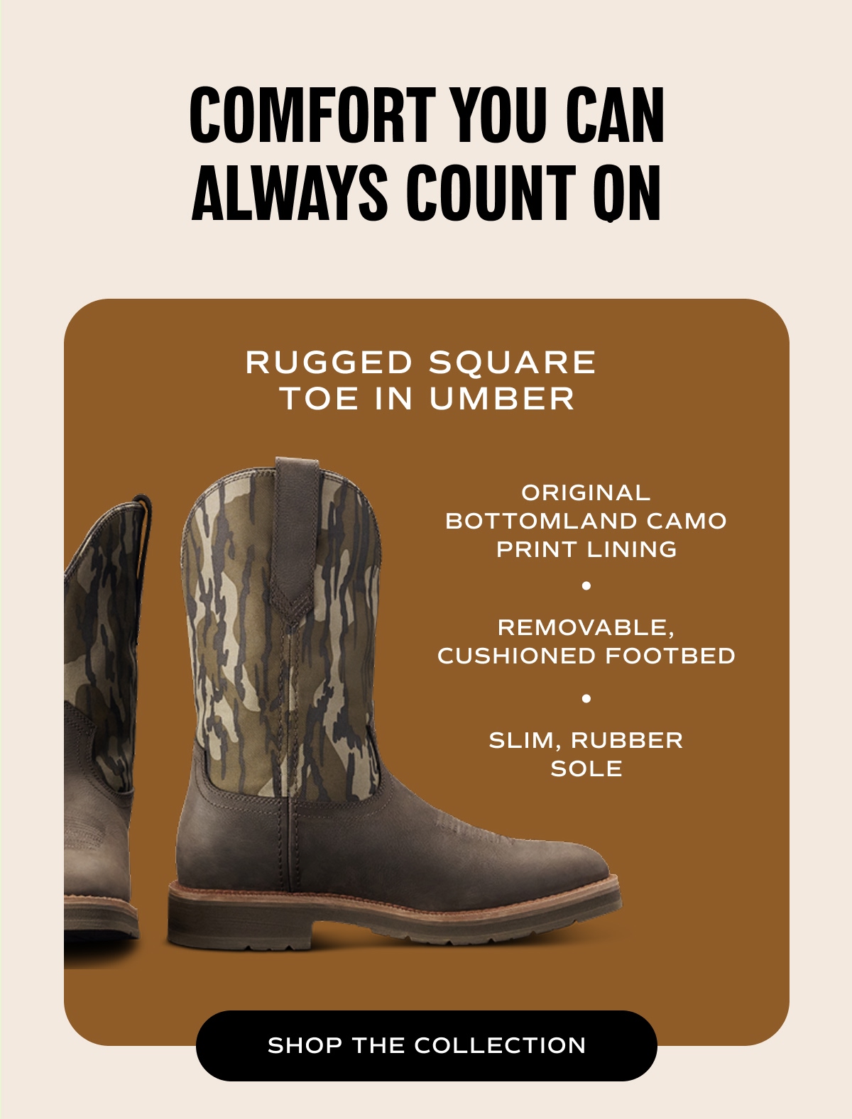 Rugged Square Toe