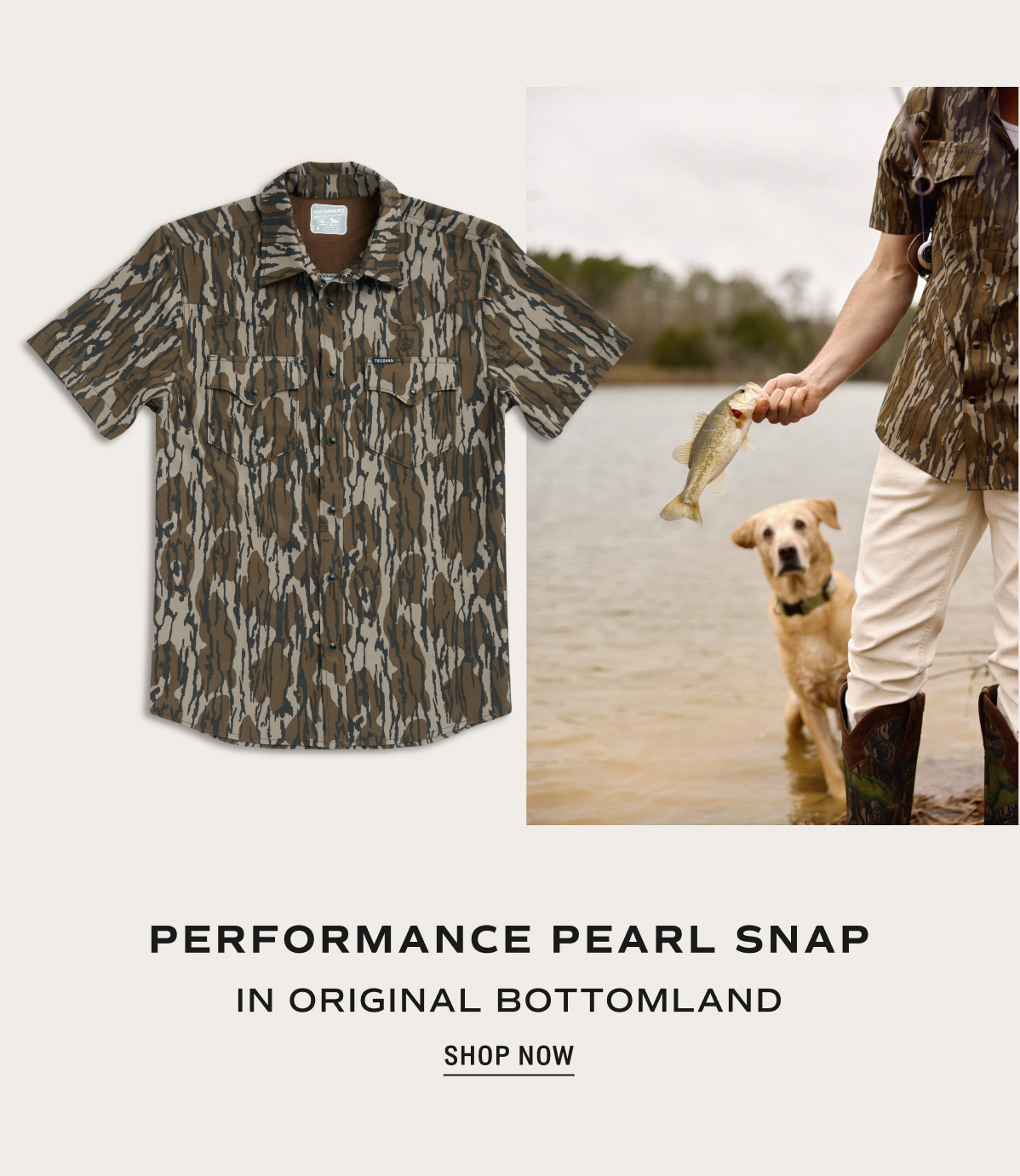 Shop Now: Performance Pearl Snap in Original Bottomland 