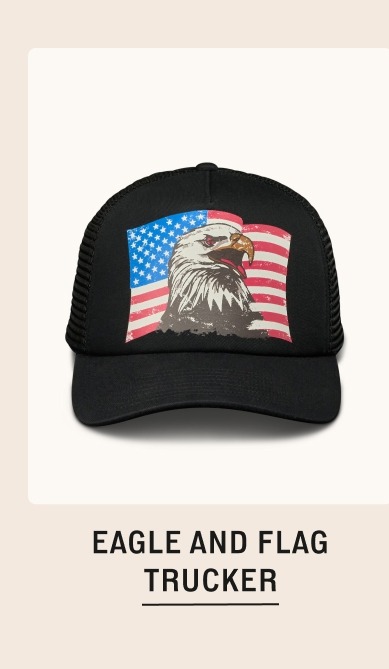 Eagle and Flag Trucker 