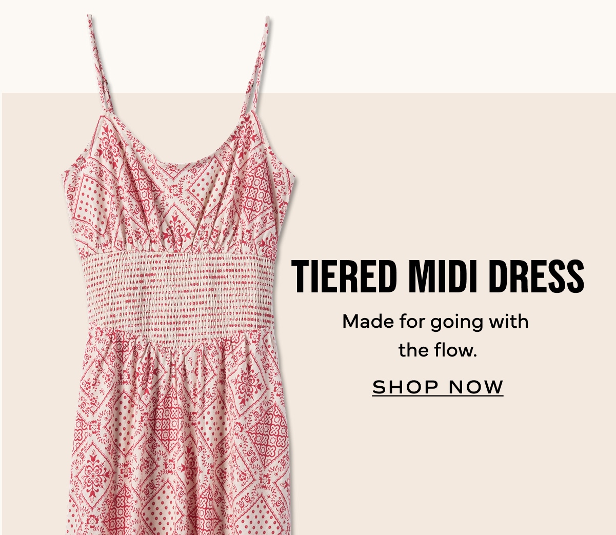 Tiered Midi Dress