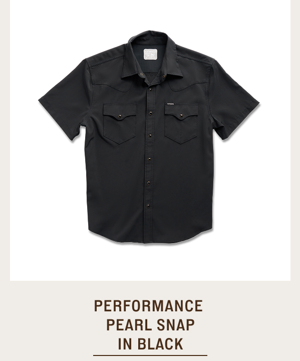 Performance Pearl Snap in Black