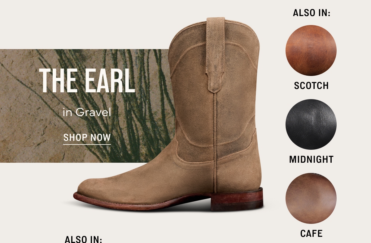 The Earl in Gravel suede